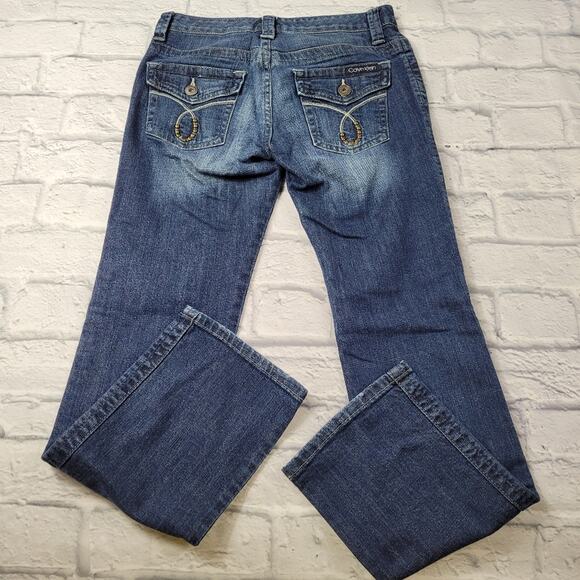 Calvin Klein Distressed Lean Bootcut Jeans size 4 - Picture 3 of 16